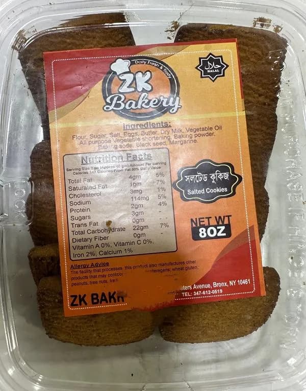 Zk Bakery Salted Cookies