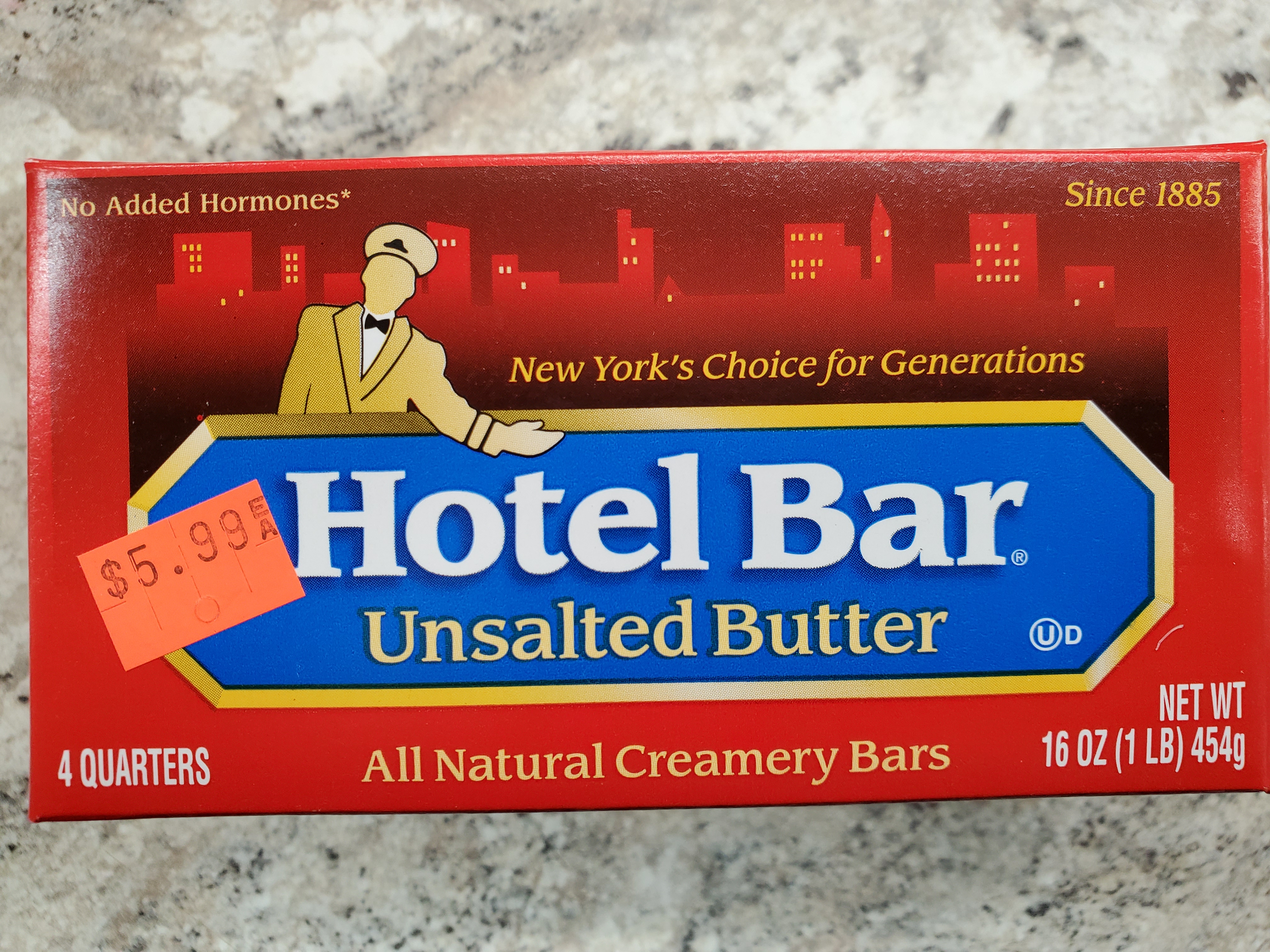 HOTEL BAR UNSALTED BUTTER