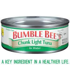 BUMBLE BEE CHUNK LIGHT TUNA IN WATER 5oz