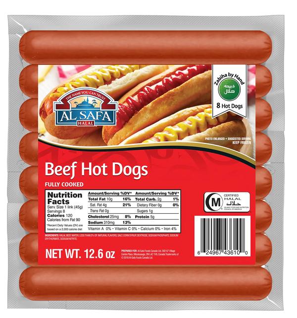 Al Safa Halal Beef Hot Dog