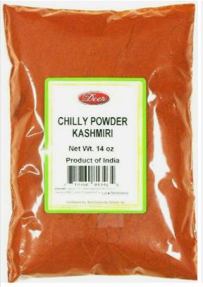 DEER CHILI POWDER KASHMIRI 14oz