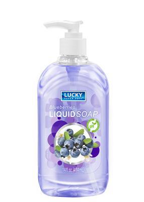 Lucky Liquid Soap, Blueberries 14oz