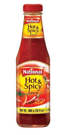 NATIONAL HOT & SPICY SAUCE 800g