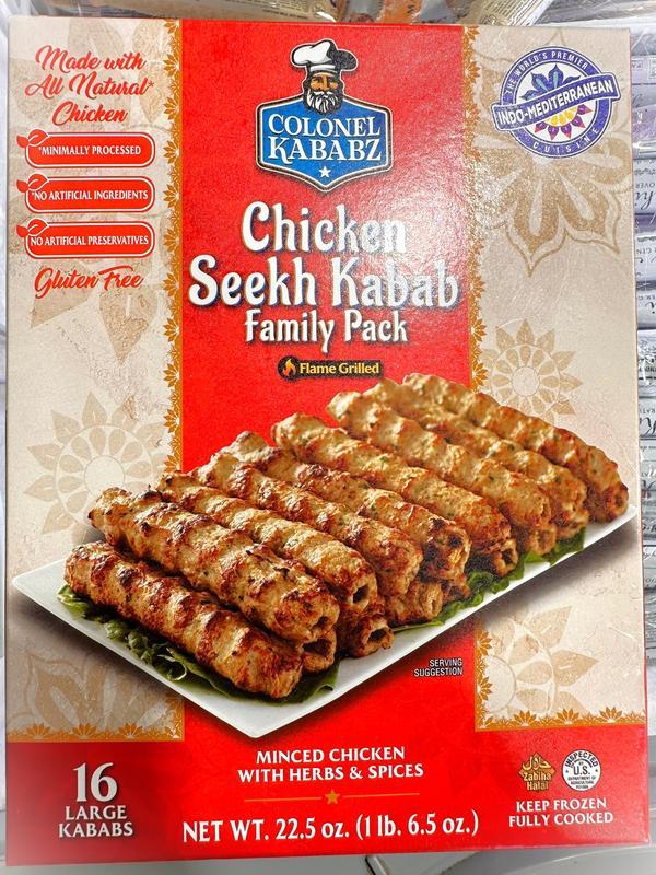 COLONEL CHICKEN SEEKH KABAB  6.5oz