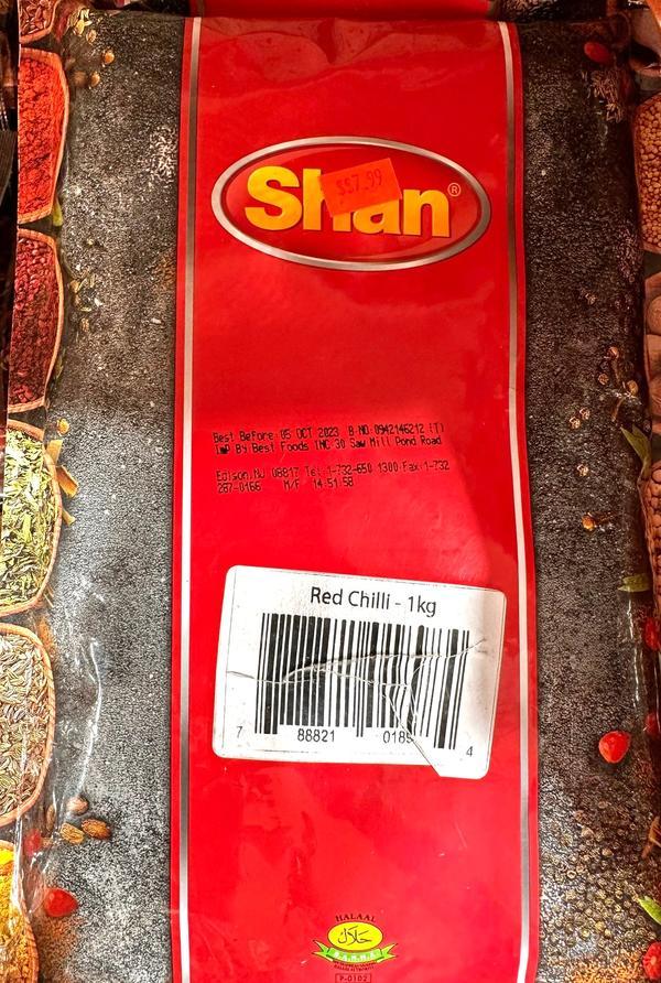 SHAN RED CHILI 1kg