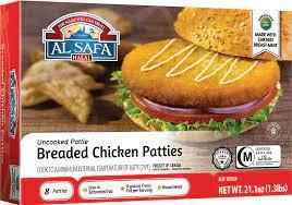 Al Safa breaded chicken patties