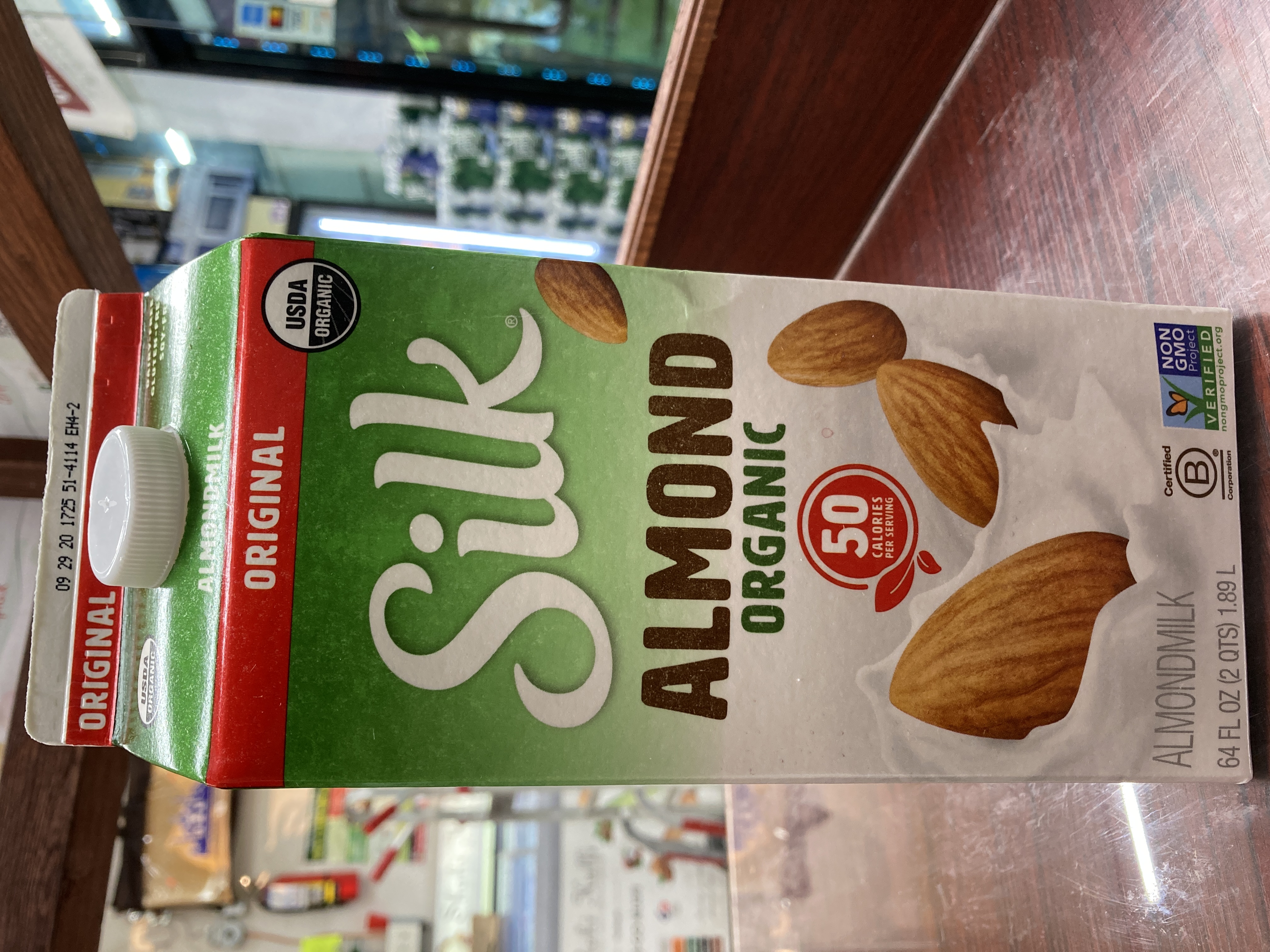 SILK ORGANIC ALMOND MILK 64 FL OZ