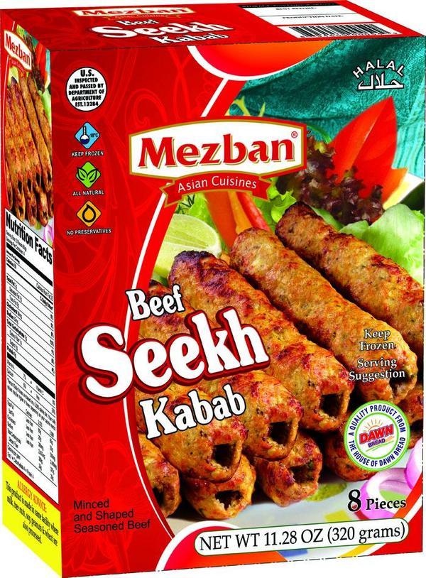 MEZBAN BEEF SHEEK KABAB 8pcs