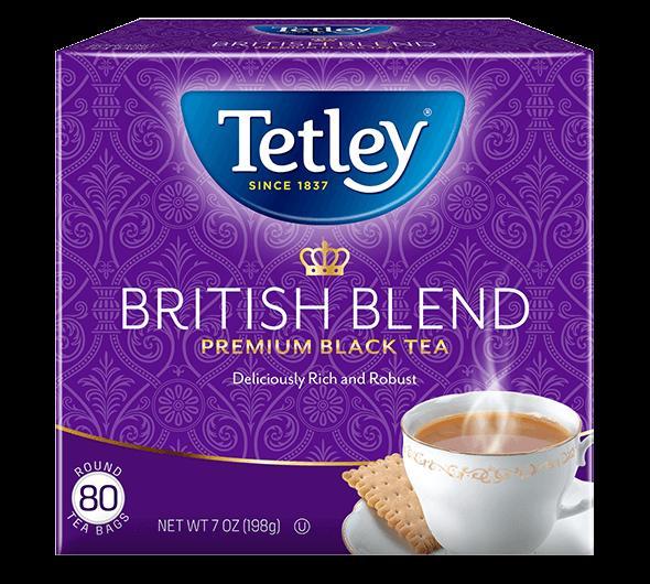 TETLEY BRITISH BLEND BLACK TEA 80 BAGS